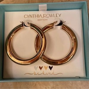 Gold hoop earrings